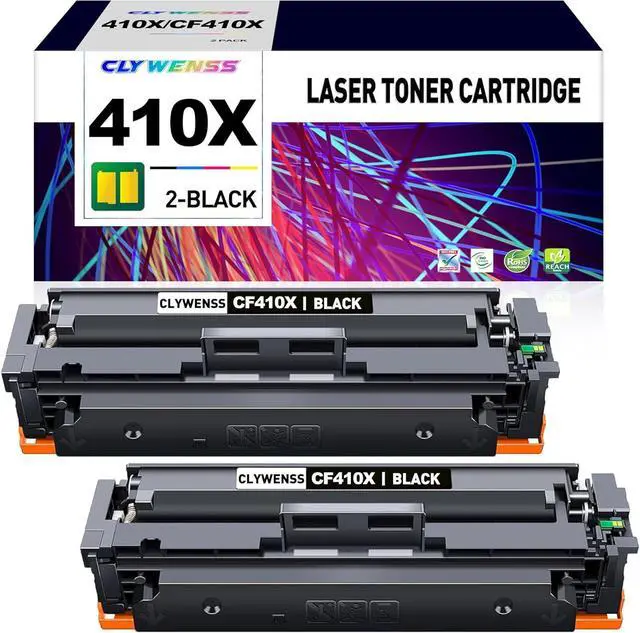 Main image of Ennovor 410X Black Toner Cartridge Replacement for HP 410X CF410X 410A CF410A for Color Pro M452dn M452dw M452nw MFP M477fdw M477fdn M477fnw M377dw Printer (2-Pack)