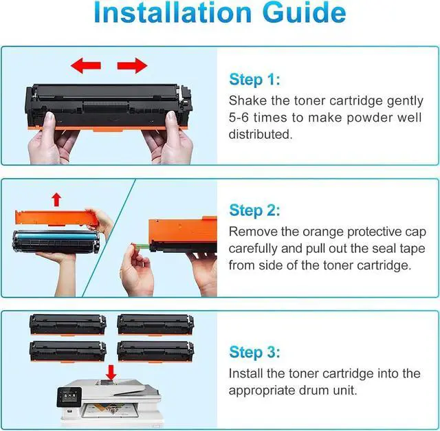 Alt view image 7 of 7 - Ennovor 410X Black Toner Cartridge Replacement for HP 410X CF410X 410A CF410A for Color Pro M452dn M452dw M452nw MFP M477fdw M477fdn M477fnw M377dw Printer (2-Pack)