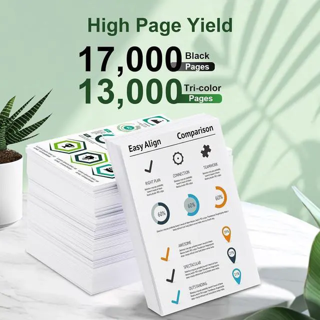 Alt view image 3 of 7 - Ennovor 976Y Ink Cartridge 4PK Replacement for HP 976Y L0R08A L0R06A L0R05A L0R07A Remanufactured for Pagewide Pro 552dw 552dn 577dw 577z Managed P55250dw P57750dw (Black, Cyan, Magenta, Yellow)