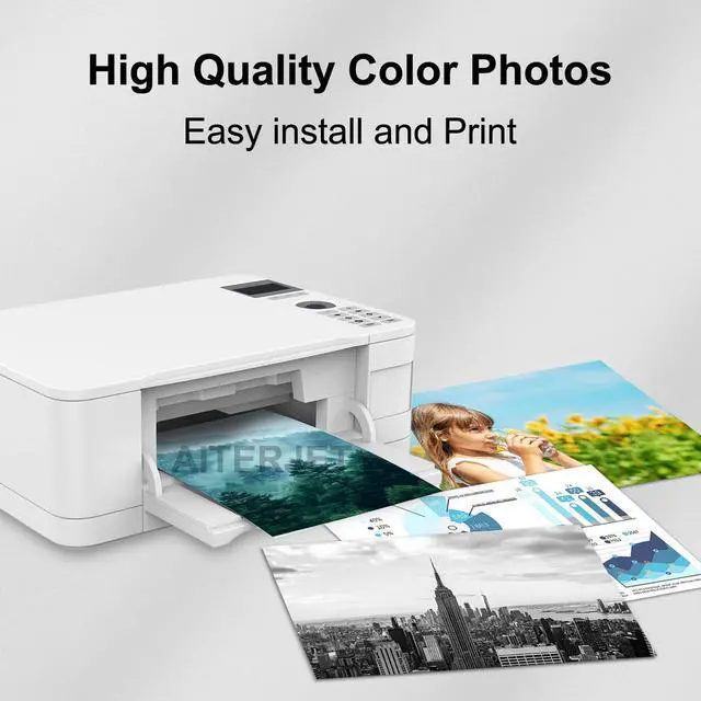 Alt view image 6 of 7 - Ennovor High Capacity 3XL Verite 5 Replacement Ink Cartridge Remanufactured for Verite 5 V50 V55 V55W Eco V55 Plus, V60 Eco 640 Eco 64 Series, V65 Eco, V65 Plus (1 Black/1 Tri-Color, Set)