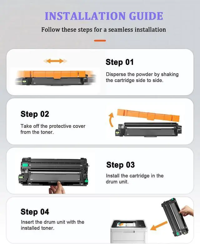 Alt view image 6 of 7 - 218X Toner Cartridge Replacement for HP 218 218A 218X Toner Cartridges 4 Pack with chip Compatible for hp Color Pro 3201dw Color Pro MFP 3301cdw 3301fdw 3301sdw Printer (Black Cyan Magenta Yellow)