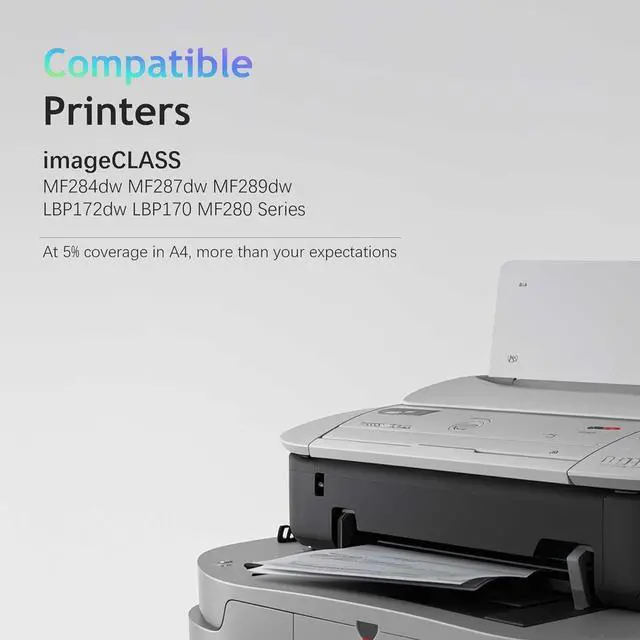 Alt view image 2 of 6 - 072H Black Toner Cartridge Replacement Compatible for Canon 072H Toner Cartridge 072 H 5648C001 for imageCLASS MF284dw MF287dw MF289dw LBP172dw LBP170 MF280 Printer (4,100 Pages, 1 Pack)