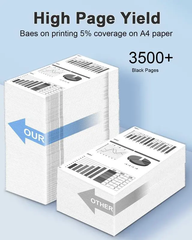 Alt view image 3 of 7 - Ennovor 067 067H Black Toner Cartridge 2-Pack Replacement for Canon 067H Toner Cartridge for ImageCLASS MF632Cdw LBP654Cdw MF653Cdw MF656Cdw LBP633Cdw Printer