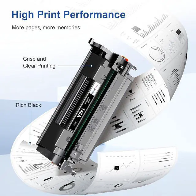 Alt view image 3 of 7 - Ennovor 148A Toner Cartridge Replacement for HP 148A 148X W1480A W1480X Toner Cartridge for HP Pro 4001dw 4001dn 4001n MFP 4101fdw 4101fdn Printer (with Chip,2 Black)