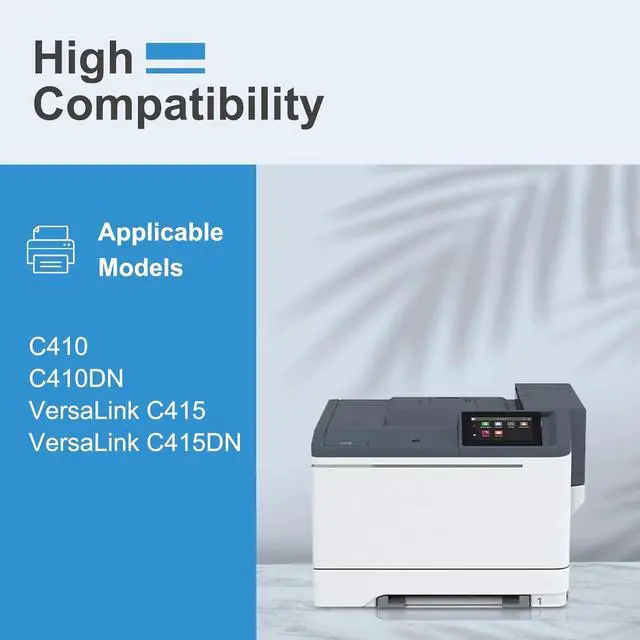 Alt view image 3 of 6 - C410/C415 Cyan High Capacity Toner Cartridge - 1 Pack C410/C415 Ink Cartridge 006R04686 Toner Replacement for Xerox C410 C410DN VersaLink C415 C415DN Printer