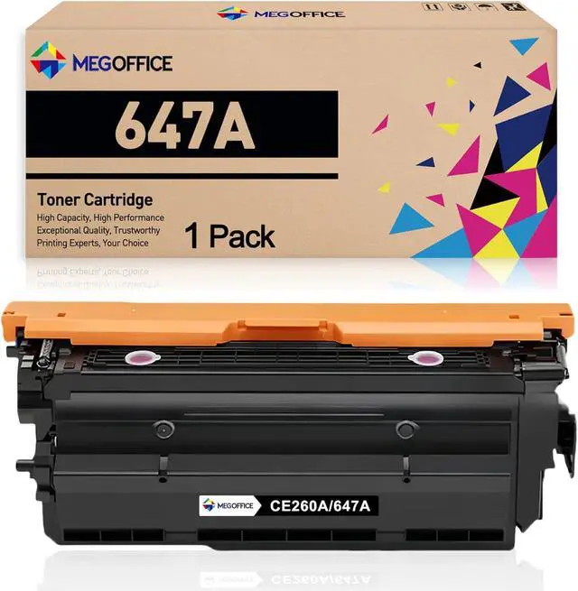 Main image of Ennovor Compatible Toner Cartridge Replacement for HP 647A Black Toner Cartridge CE260A for HP Color Laserjet Enterprise CM4540 CP4025 CP4525 Series (1 Pack)
