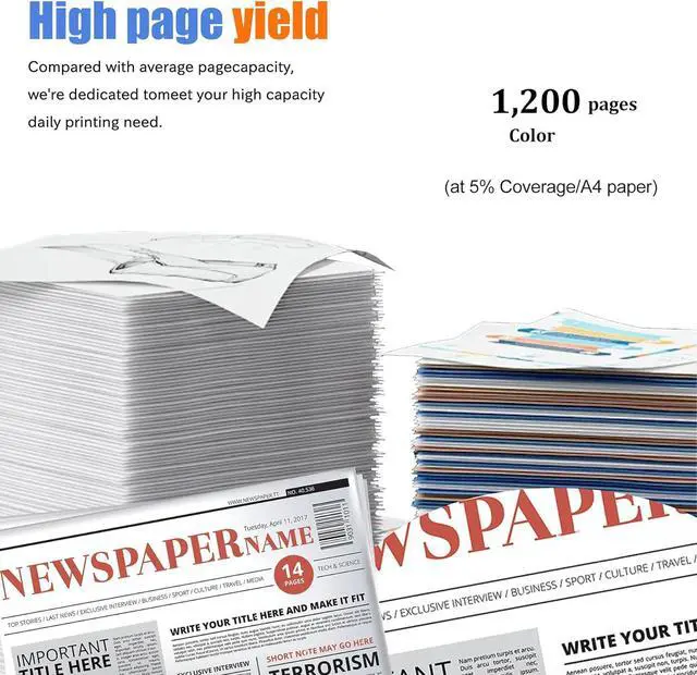 Alt view image 3 of 6 - Ennovor 3 Pack CLT-C406S M406S Y406S C/M/Y Toner Cartridge Replacement for Samsung CLT-406S Work with Xpress C46x Series C41x Series C410W C460W C460FW C412W/C413W C462W/C462FW C463W/C463FW |CLT-406S