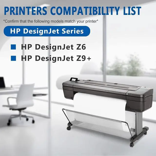 Alt view image 2 of 7 - KSMEI 746 Ink Cartridge HP 746 Ink Compatible for DesignJet Z6 & Z9+ Larget Format Printer P2V82A P2V83A P2V80A P2V78A P2V79A (6 Pack, 300ml)