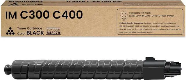 Main image of Ennovor IMC300 IMC400 Toner Cartridge 842378 Replacement for Ricoh IM C300 IM C400 Toner Cartridge Works with Lanier Savin IM C300F C400F C400SF Printer Ink Black 1-Pack