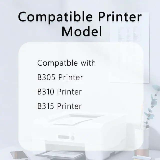 Alt view image 2 of 6 - Ennovor KANTEN B305 B310 B315 Black Toner Cartridge 006R04376 Compatble with B305 B310 B315 Printer (3,000 Pages)