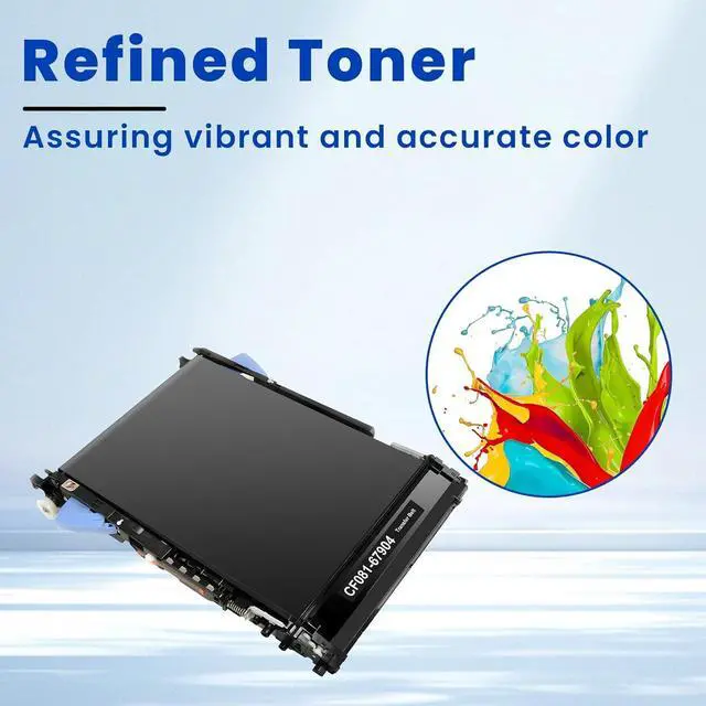 Alt view image 4 of 7 - Ennovor CF081-67904 Transfer Belt Kit Compatible for HP Color Laser CM3530 CP3525 M551 M570 M575 Series Printer Includes Intermediate Transfer Belt Assembly