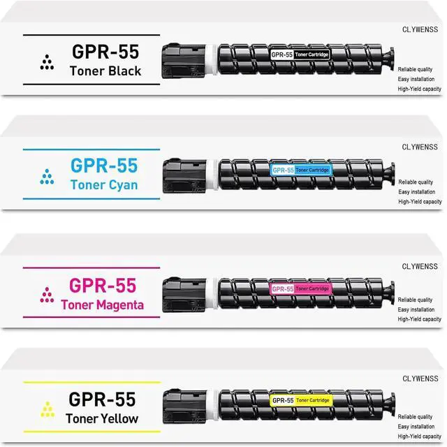 Main image of Ennovor Compatible GPR-55 Toner Cartridge Replacement for Canon GPR-55 GPR55 for Canon ImageRunner Advance C5535i C5540i C5550i C5560i Printer (Black Cyan Magenta Yellow, 4-Pack)