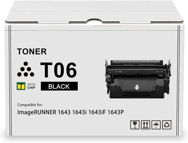 Main image of T06 Black Toner Cartridge Compatible Canon 3526C001AA Toner Replacement for Canon ImageRUNNER 1643 1643i 1643iF 1643P Printer(1-Pack)