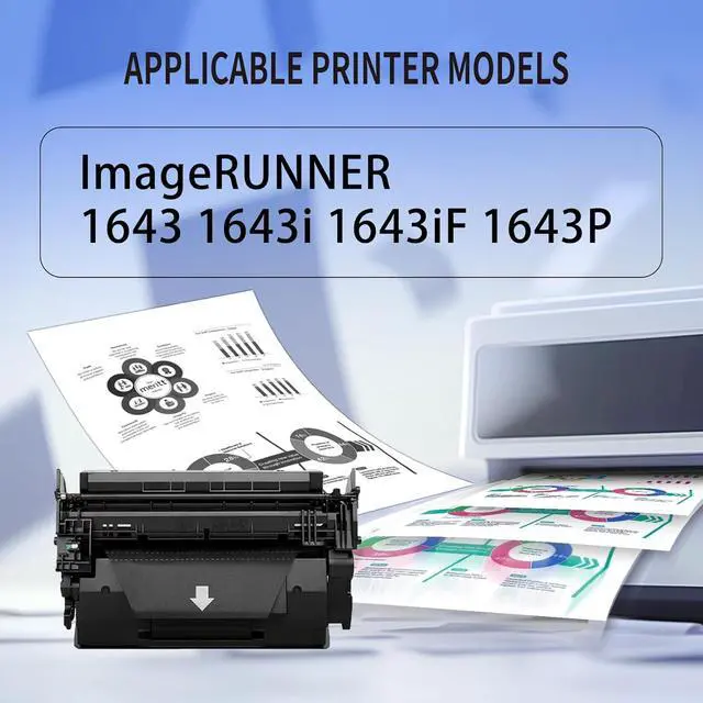 Alt view image 2 of 5 - T06 Black Toner Cartridge Compatible Canon 3526C001AA Toner Replacement for Canon ImageRUNNER 1643 1643i 1643iF 1643P Printer(1-Pack)