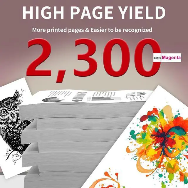 Alt view image 3 of 6 - Ennovor 1 Pack 055 3014C001 Magenta Toner Cartridge Compatible 055 Replacement for Canon 055 for Canon ImageClass MF740 LBP660C LBP664Cdw LBP664Cx MF740C MF741Cdw MF742Cdw MF743Cdw MF745Cdw Printer