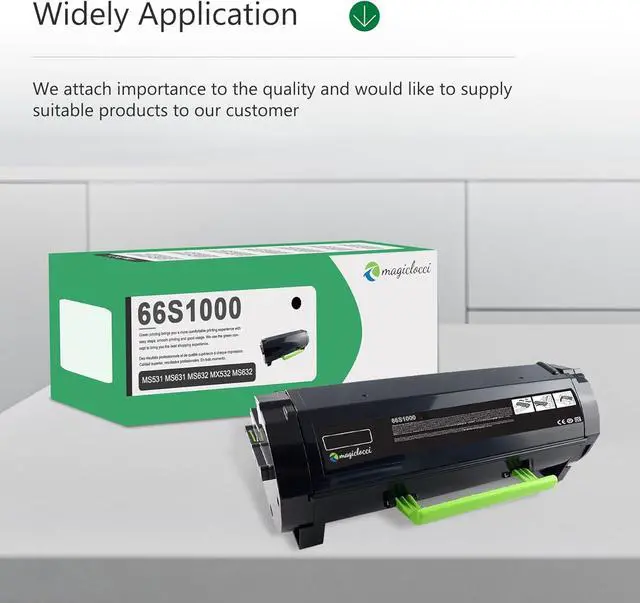 Alt view image 5 of 6 - Ennovor 66S1000 Toner Cartridge(1-Pack, Black) Compatible Replacement for Lexmark 66S1000 Toner Cartridge Work for MS531 MS631 MS632 MX532 MX632 Printer