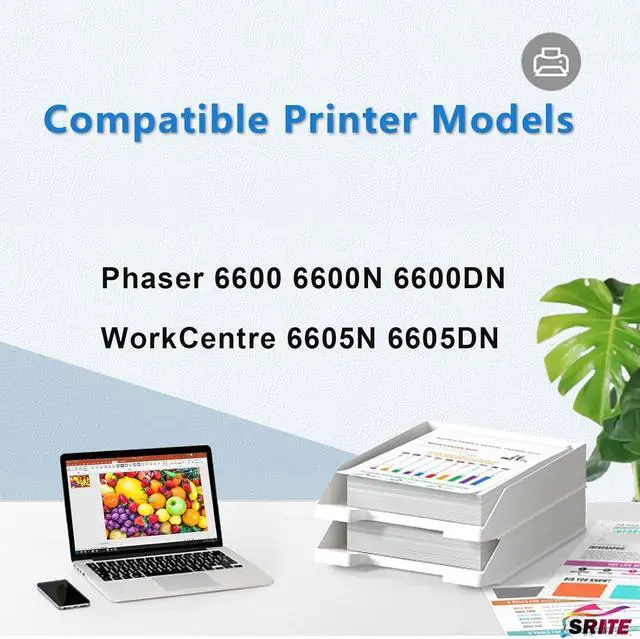 Alt view image 2 of 6 - Ennovor Phaser 6600 WorkCentre 6605 Toner Cartridge High Yield 106R02225 106R02226 106R02227 106R02228 for Xerox Phaser 6600 6600N 6600DN WorkCentre 6605 6605N 6605DN Printer (4-Pack)