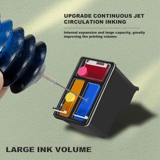 Alt view image 3 of 6 - Ennovor High Yield 68 Tri-Color Ink Cartridges 7FP20TN 68 Ink Combo Pack Compatible for Envy 6152e 6155e 6552e 6555e 6558e Printer (1 Tri-Color)