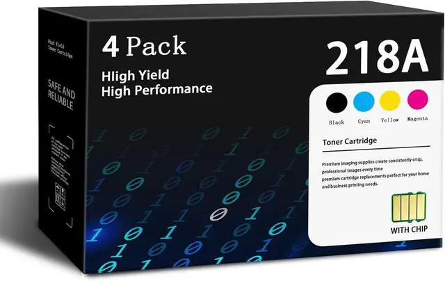 Main image of Ennovor 218A Toner Cartridges Color Pro 3201dw Toner Replacement for HP 218A Toner Cartridges 4 Pack with Chip Works with Color Pro MFP 3301 3301fdw 3301sdw 3301cdw Printer
