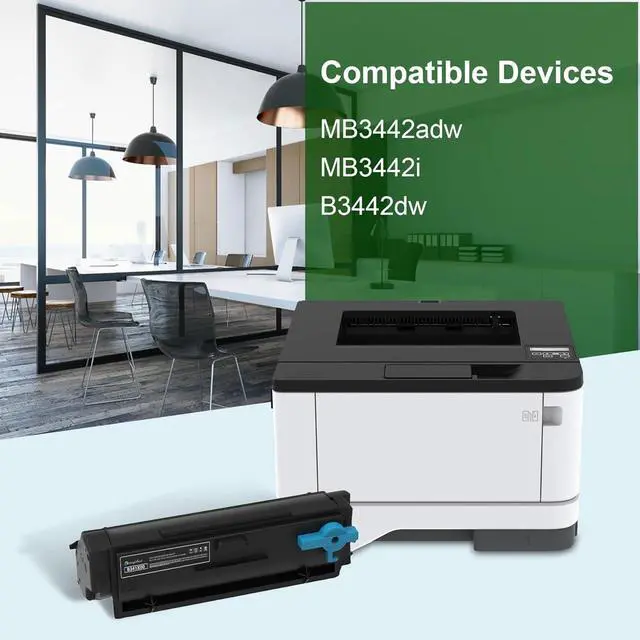Alt view image 2 of 6 - Ennovor B341X00 Black Extra High Yield Toner Cartridge (6,500 Pages) Compatible B/MB3442 Toner Replacement for Lexmark B341X00 Toner Cartridge with for MB3442adw, MB3442i, B3442dw Printer