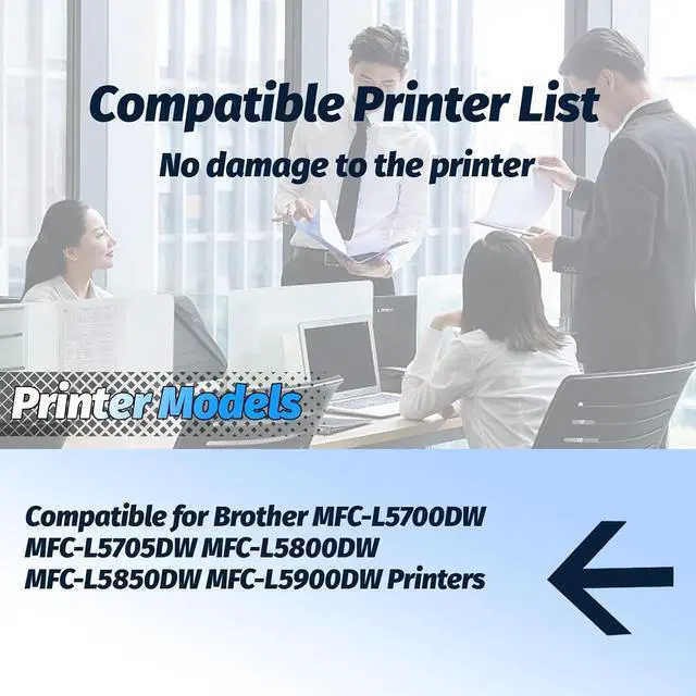 Alt view image 2 of 7 - Ennovor Compatible for Brother MFC-L5700DW MFC-L5705DW MFC-L5800DW MFC-L5850DW MFC-L5900DW Printers Toner Cartridges, TN850 Toner Cartridges, High Yield 9000 Pages (Black)