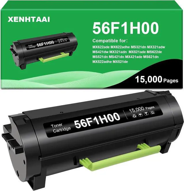 Main image of Ennovor 56F1H00 High Yield Toner Cartridge Compatible for Lexmark 56F1H00 Toner Cartridge for MX521,MX522,MX622,MX321,MX421,MS321,MS421,MS521,MS621,MS622,Laser Printer (15,000 Pages)