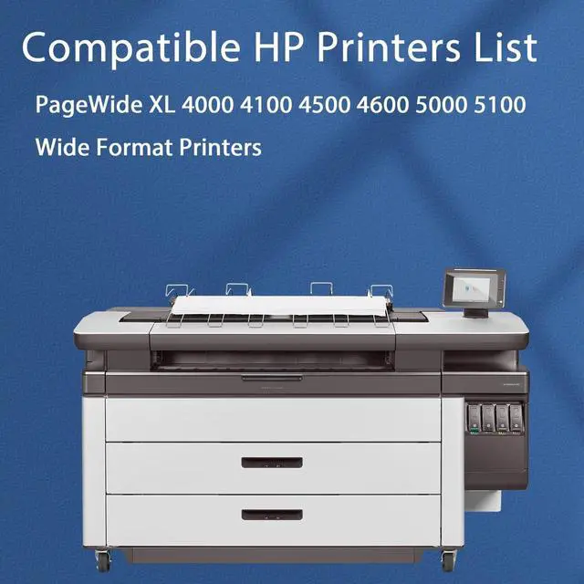 Alt view image 2 of 6 - Ennovor 843A C1Q57A Black Ink Cartridge 400ml Replacement for HP 843A for PageWide XL 4000 4100 4500 4600 5000 5100 Wide Format Printers, 1 Pack High Yield 843A Ink Refill