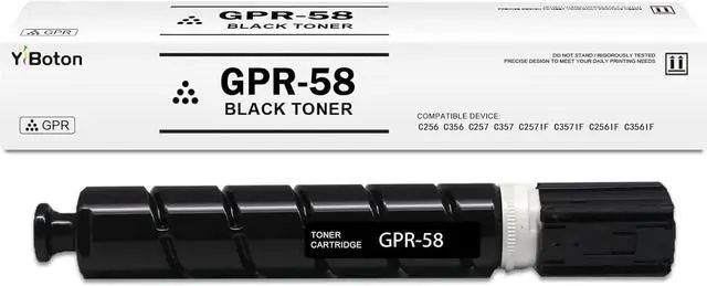 Main image of Ennovor GPR58 GPR-58 XL Black Toner Cartridge Compatible for Canon ImageRunner Advance C256 C256iF C257 C257iF C356 C356iF C357 C357iF Printers (1 Pack)