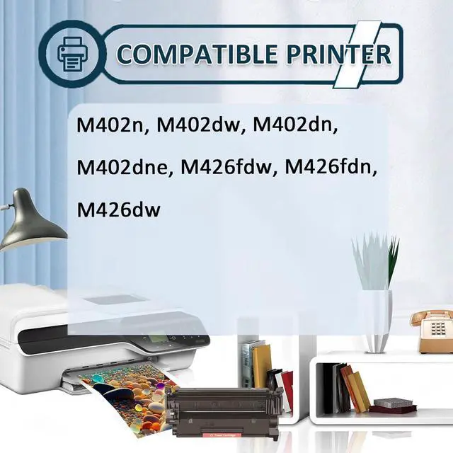 Alt view image 2 of 7 - Ennovor 26A Toner Cartridge Replaces for HP Laserjet 26A CF226A Black Toner Cartridges Replacement Toner for HP Laserjet Pro M402n M402dw M402dn M402dne MFP M426fdw M426fdn, 1 Pack