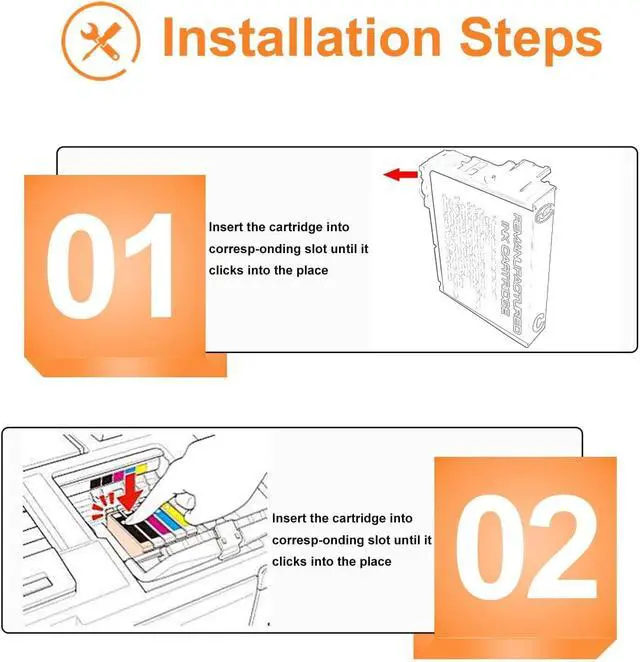 Alt view image 4 of 7 - 923XL 923e 923 (Latest Chip) Combo Pack Ink Cartridge Compatible for HP OfficeJet Pro 8135e 8130e 8139e 8138e 8122e 8120 8124e 8125e 8130 8132e 8134e Printer (4 Packs,1BK/1C/1M/1Y)