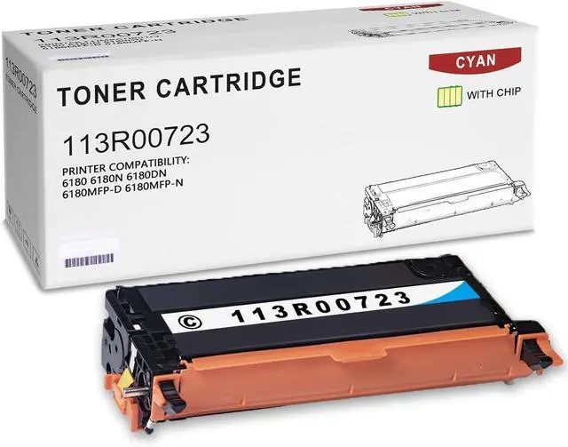Main image of Ennovor 1-Pack Cyan 113R00723 High Yield Toner Cartridge Compatible for Xerox Phaser 6180 6180N 6180DN 6180MFP-D 6180MFP-N Printer (Pages up to 7,000 Page )