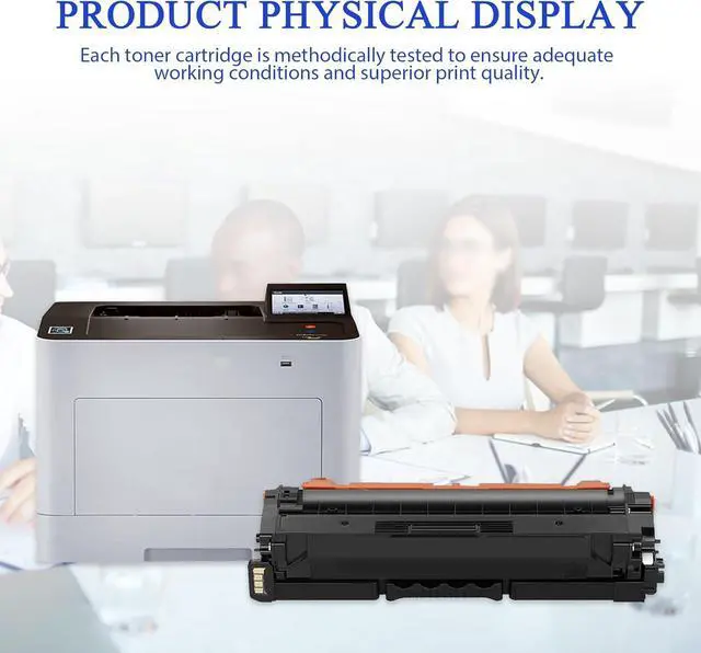 Alt view image 6 of 6 - Ennovor CLT-K505L CLT-C505L CLT-Y505L CLT-M505L Toner Cartridge 4 Pack Black Cyan Magenta Yellow Replacement for Samsung CLT-K505L 505L for ProXpress C2620DW C2670FW C2680FX Printer Toner