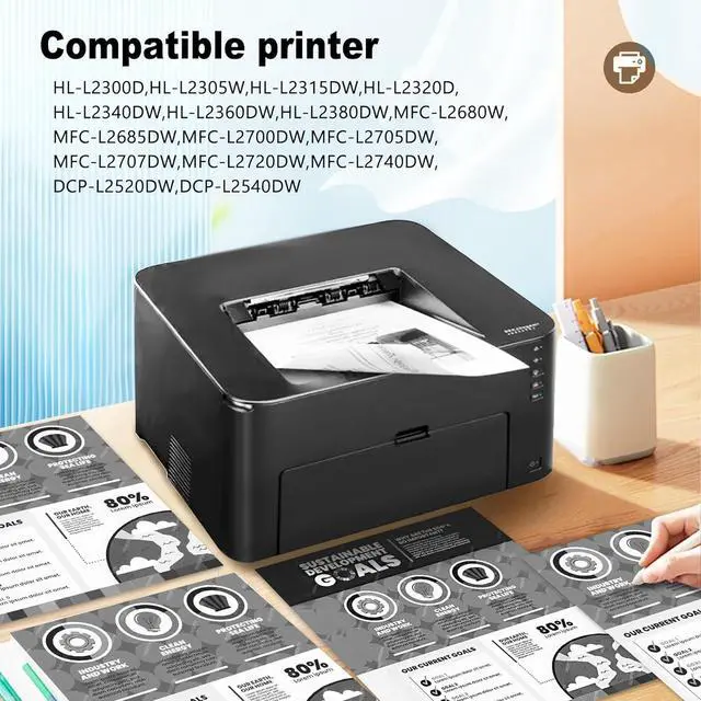 Alt view image 2 of 6 - Ennovor 1-Pack DR630 Black Drum Unit Replacement for Brother High Capacity 15,000 Pages with HL-L2300D L2305W L2315DW L2320D L2340DW L2360DW L2380DW,MFC-L2680W L2685DW L2700DW L2705DW L2707DW Printer