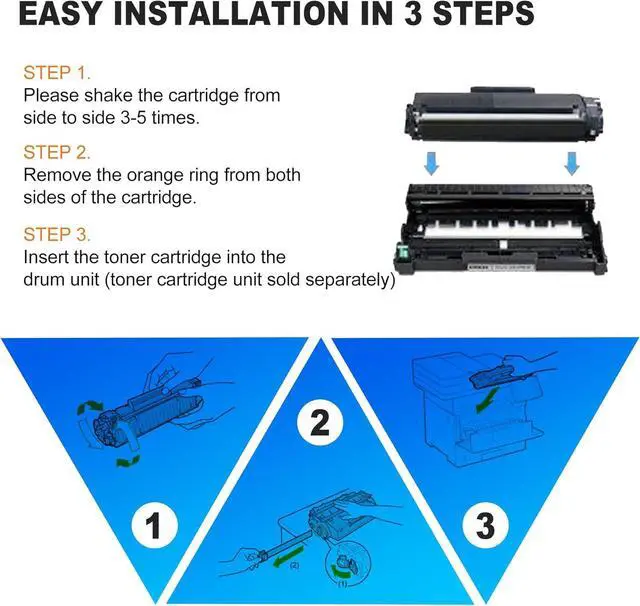 Alt view image 5 of 6 - Ennovor 1-Pack DR630 Black Drum Unit Replacement for Brother High Capacity 15,000 Pages with HL-L2300D L2305W L2315DW L2320D L2340DW L2360DW L2380DW,MFC-L2680W L2685DW L2700DW L2705DW L2707DW Printer