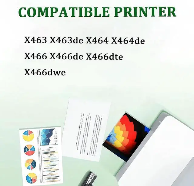 Alt view image 2 of 7 - Ennovor X463A Toner Cartridge Replacement for Lexmark X463A X463A11G Black Toner Cartridges with Chip Compatible for Lexmark X463 X463de X464 X464de X466 X466de X466dte X466dwe Printers, 1 Pack