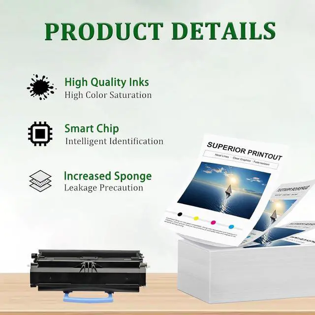 Alt view image 4 of 7 - Ennovor X463A Toner Cartridge Replacement for Lexmark X463A X463A11G Black Toner Cartridges with Chip Compatible for Lexmark X463 X463de X464 X464de X466 X466de X466dte X466dwe Printers, 1 Pack