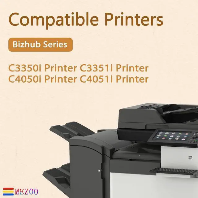 Alt view image 2 of 6 - Ennovor MEZOO TNP-79 TNP79 Toner Cartridge Compatible with Konica Minolta TNP79 AAJW430 AAJW330 AAJW230 AAJW130 Toner for Bizhub C3350i C3351i C4050i C4051i Printer(4 Pack, Black Cyan Magenta Yellow)