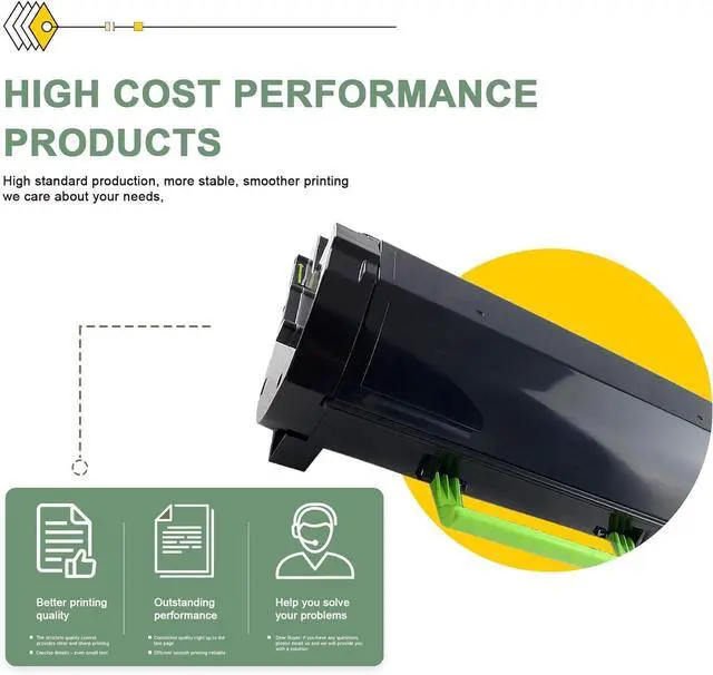 Alt view image 5 of 7 - Ennovor 50F1000 Black Toner Cartridge - Lvan Compatible 501 50F1000 Toner Cartridge Replacement for Lexmark MS310dn MS312 MS410dn MS510dn MS610dn MS312dn MS315dn MS415dn Printer