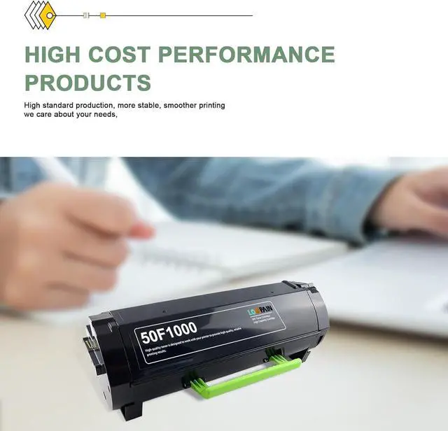 Alt view image 6 of 7 - Ennovor 50F1000 Black Toner Cartridge - Lvan Compatible 501 50F1000 Toner Cartridge Replacement for Lexmark MS310dn MS312 MS410dn MS510dn MS610dn MS312dn MS315dn MS415dn Printer