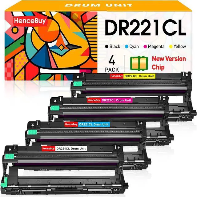 Main image of Ennovor 4 - Pack Compatible DR221 Drum Unit Replacement for Brother DR221 DR-221 DR221CL DR-221CL Work with HL-3170CDW HL-3180CDW HL-3140CW 3150CDN MFC-9130CW MFC-9330CDW MFC-9340CDW DCP-9020CDN