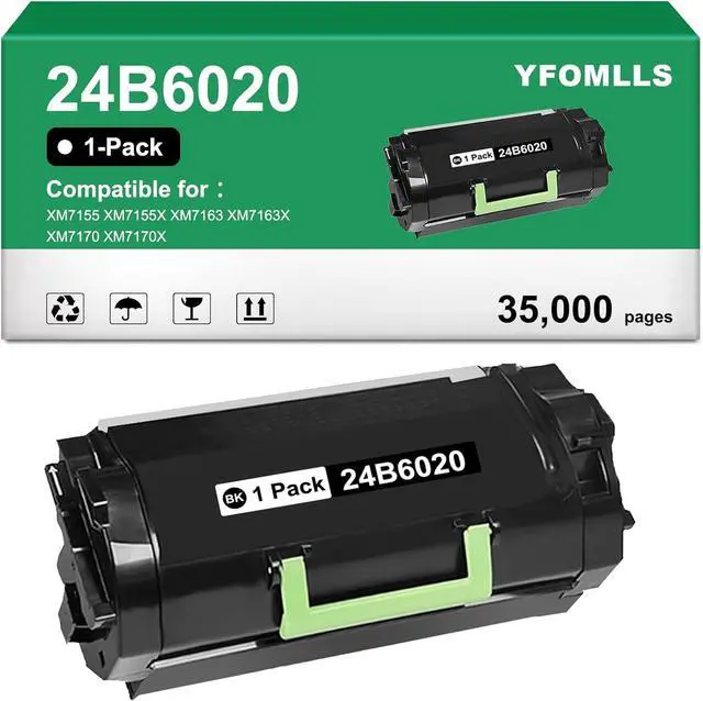 Main image of Ennovor Replacement 24B6020 Toner Cartridge Compatible for Lexmark 24B6020 for XM7155 XM7155X XM7163 XM7163X XM7170 XM7170X Printers(1 Pack,35,000 Pages)