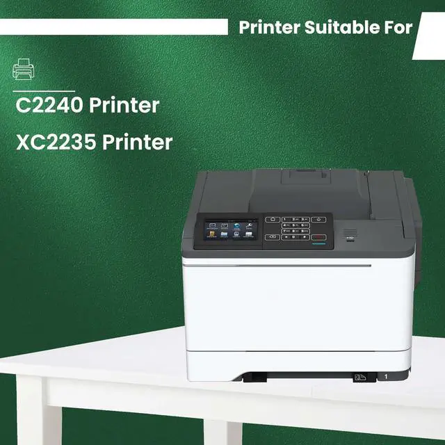 Alt view image 2 of 6 - Ennovor C2240 XC2235 Toner Cartridge 4 Pack Remanufactured 24B7157 24B7154 24B7155 24B7156 Toner Replacement for Lexmark C2240 XC2235 Printer Toner (1 Black 1 Cyan 1 Magenta 1 Yellow)