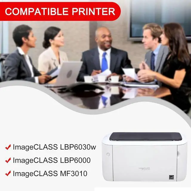 Alt view image 2 of 6 - Ennovor 1-Pack 125 3484B001 Black Toner Cartridge High Yield Compatible CRG125 125 Replacement for Canon CRG125 125 for ImageCLASS LBP6030w LBP6000 MF3010 Printer | Up to 2,000 Pages 1 Each