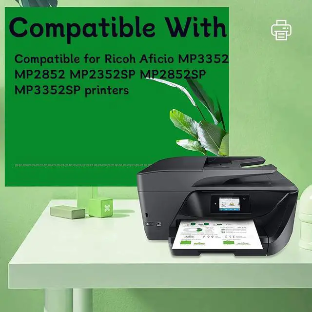 Alt view image 2 of 7 - Ennovor MP3352 Toner Cartridge Compatible for Ricoh MP3352 888169 Toner Cartridges Work for Ricoh Aficio MP3352 MP2852 MP2352SP MP2852SP MP3352SP Printers 2 Pack