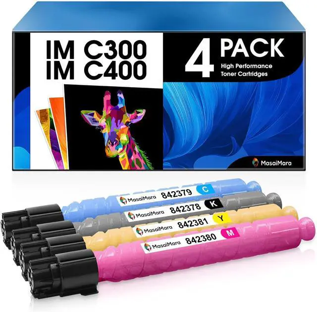 Main image of Ennovor MasaiMara IM C3000 IM C3500 High Capacity Compatible Toner Cartridges Replacement for Ricoh 842251 842254 842253 842252 for Ricoh IM C3000 IM C3500 Printer (Black Cyan Magenta Yellow, 4-Pack)