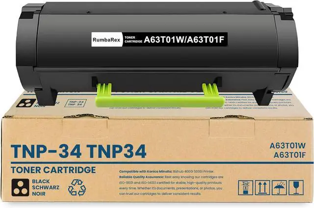 Main image of Ennovor TNP-34 TNP34 Toner Cartridge A63T01W A63T01F 4700P Toner Replacement for Konica Minolta TNP-34 TNP34 TNP-37 TNP37 Toner Cartridge Works with Bizhub 4700P Printer (1 Pack, Black)