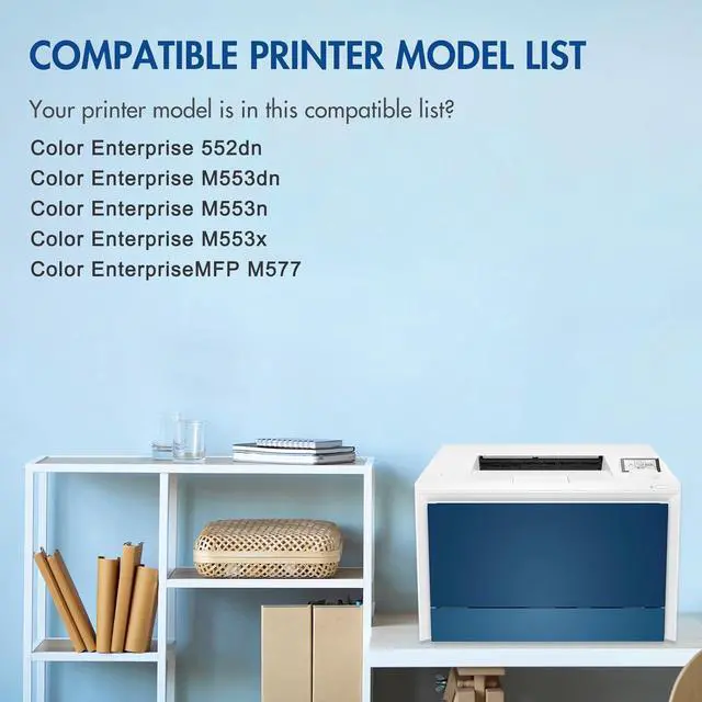Alt view image 2 of 7 - Ennovor 508X 508A Magenta Toner Cartridge 1-Pack Compatible Replacement for HP 508X 508A CF363X CF363A for Color Enterprise M553 M552 553 MFP M577 Series Printer Ink