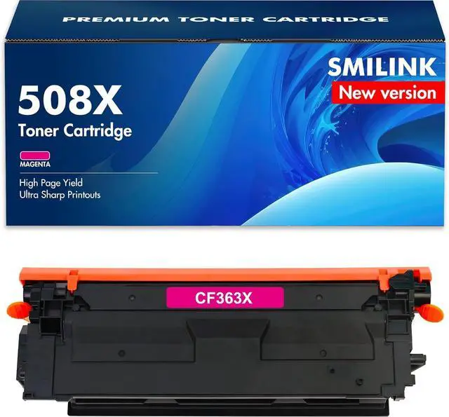 Main image of Ennovor 508X 508A Magenta Toner Cartridge 1-Pack Compatible Replacement for HP 508X 508A CF363X CF363A for Color Enterprise M553 M552 553 MFP M577 Series Printer Ink