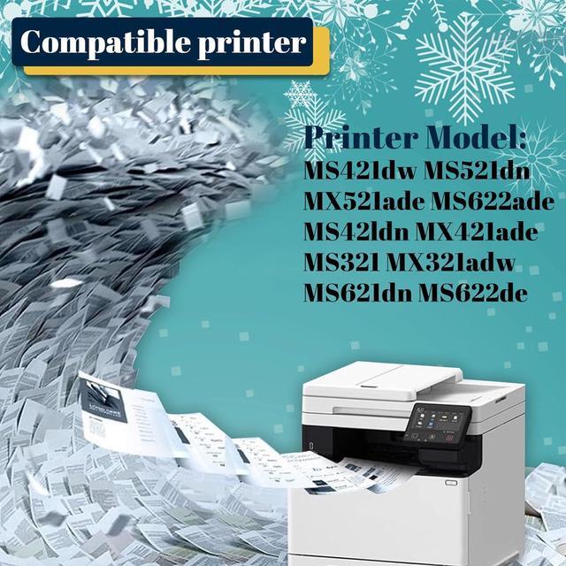 Alt view image 2 of 7 - Ennovor for Lexmark 56F1000 Toner Cartridge Compatible Replacement for MS421dw MS521dn MX521ade MS622ade MS42ldn MX421ade MS321 MX321adw MS621dn MS622de Printer 1 Black Toner