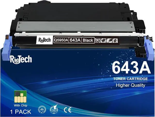 Main image of Ennovor 643A Black Toner Cartridge,Compatible for HP 643 A Q5950A for HP Color Laserjet 4700 Series 4700dn 4700dtn 4700n Printer, ( 1 Pack ,Up to 11,000 Pages )